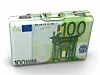 suitcase with euro