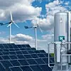 Hydrogen production from renewable energy sources. Green hydrogen concept