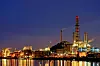 Industrieblick bei Nacht