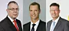 Helmut Knauthe, Andreas Widl und Klaus Schäfer (v.l.n.r.) gehören zu den Neumitgliedern im Dechema-Vorstand. (Bilder: Thyssenkrupp, Samson, Covestro)