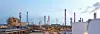 The panoramic view of the Propane plant in the morning