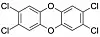 Strukturformel von Dioxin