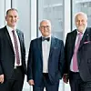 Wechsel bei Endress+Hauser: Dr. Peter Selders, Dr. h. c. Klaus Endress und Matthias Altendorf (von links).