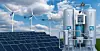 Hydrogen production from renewable energy sources. Green hydrogen concept