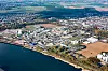 Luftaufnahme des Standorts Niederkassel-Lülsdorf am Rhein, Chemiepark, Chemieproduktion