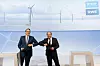 Die Vorstandsvorsitzenden von RWE und BASF, Dr. Markus Krebber und Dr. Martin Brudermüller, bei der gemeinsamen Pressekonferenz.