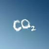 CO2-Zeichen als Wolke