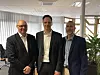 Es freuen sich über die Übernahme, v. l. n. r.: Chris Gill, Global Director Chemicals, Paul Curry, General Manager Deutschland, und Michael Wieber, Ludwigshafen Office Manager von Worley Parsons.