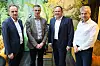 Thomas Rixgens (Griesemann Gruppe Indurest), Hendrik van der Ploeg (Emmtec Services B.V.), Björn Griesemann (Geschäftsführer Griesemann Gruppe), Bert Polman (Griesemann Engineering NL B.V.)
