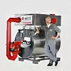 Mit seiner neuer Maschine ermöglicht HTT die Luftvorwärmung jetzt auch für Thermalölerhitzer mit Leistungen ab 300 kW (Bild: HTT)