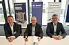 Eycke-Christian Dörre, Geschäftsführer für den Bereich Services bei Thielmann, Harald Borgholte, Divisional Digital Officer im Unternehmensbereich Coatings der BASF und Patrick Franke, Geschäftsführer Nxtgn, Joint Development Agreement