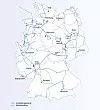Karte des optimierten Wasserstoff-Kernnetzes der FNB Gas