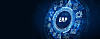 Business, Technology, Internet and network concept. Enterprise resource planning ERP concept