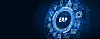 Business, Technology, Internet and network concept. Enterprise resource planning ERP concept