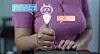 A person gives a thumbs-up with AI and chatbot icons floating above, symbolizing positive feedback or support for artificial intelligence technology.